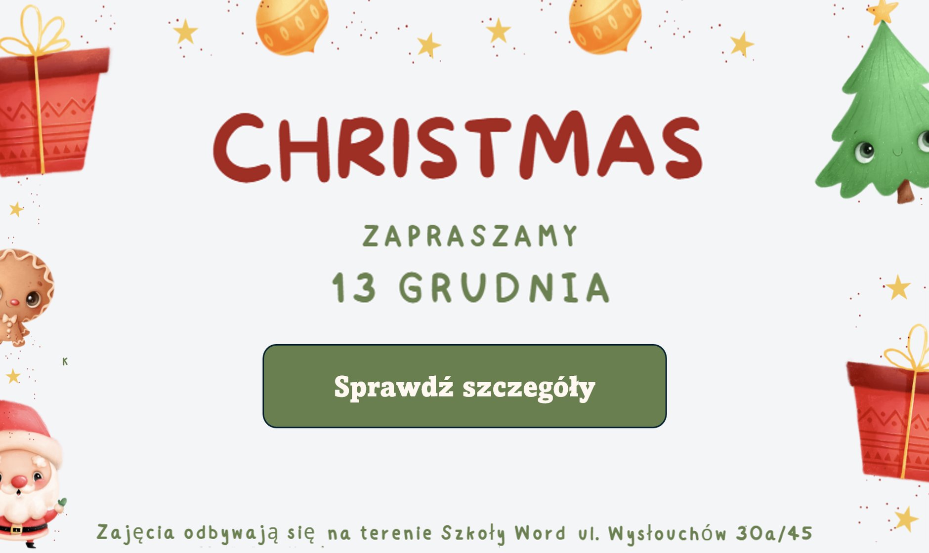 Christmas 2025 - zajęcia kulturowo-dydaktyczne