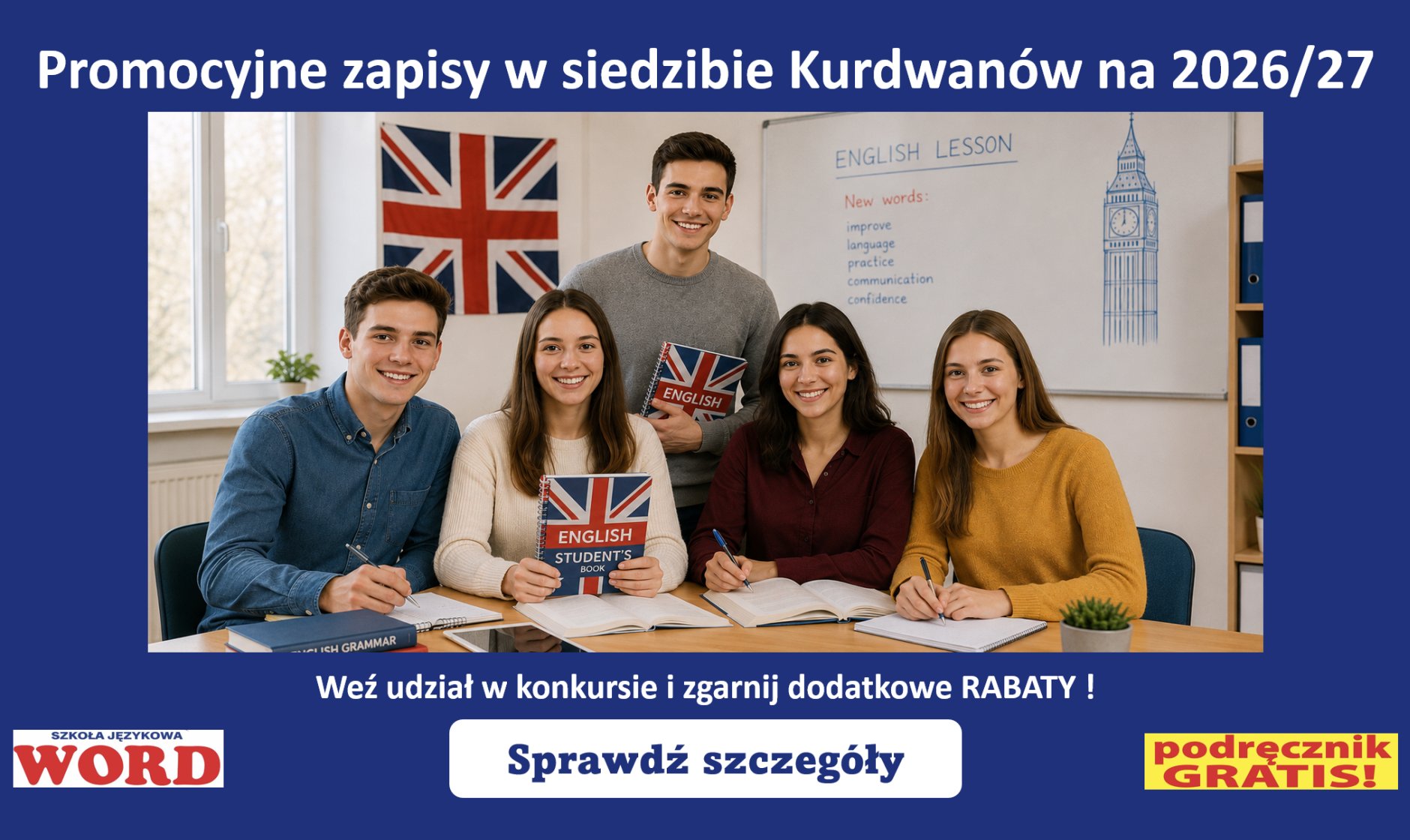 Promocyjne zapisy do siedziby Kurdwanów i konkurs z rabatami