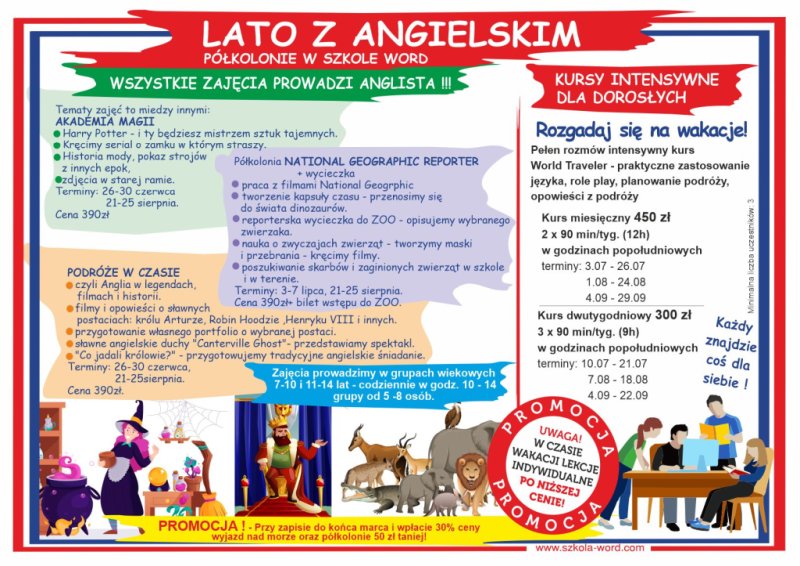 Lato 2023 z angielskim!